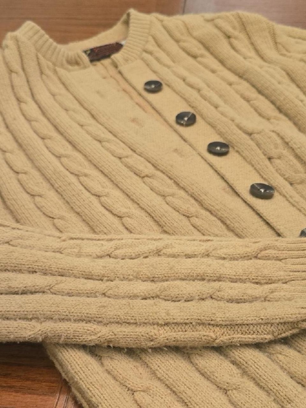 Vintage Cable Knit Cardigan